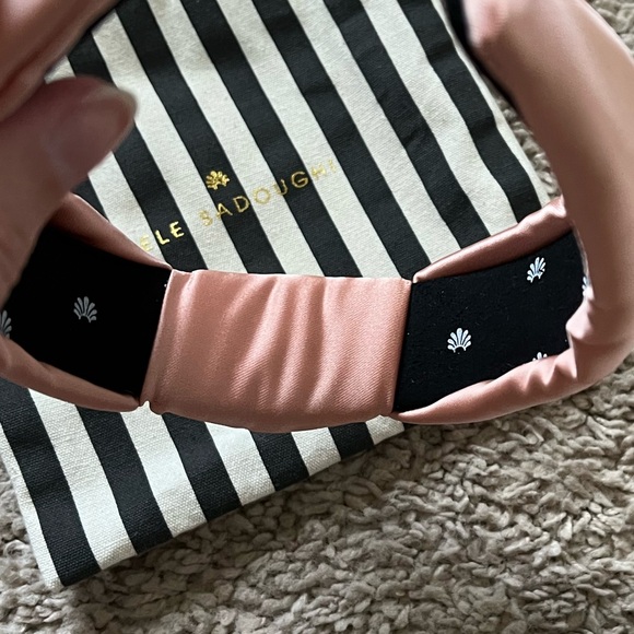 Lele Sadoughi Silk Pink Blush Headband - Picture 2 of 7